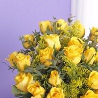 Yellow rose flowers