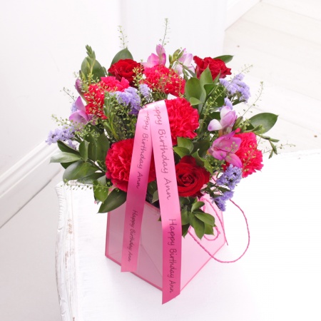 Floral Pink Gift Bag