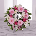 Pink & White Floral Wreath