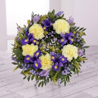 Iris & Carnation Floral Wreath