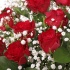 Red Rose & Gypsophila Arrangement