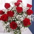 Dozen Red Roses & Gypsophila