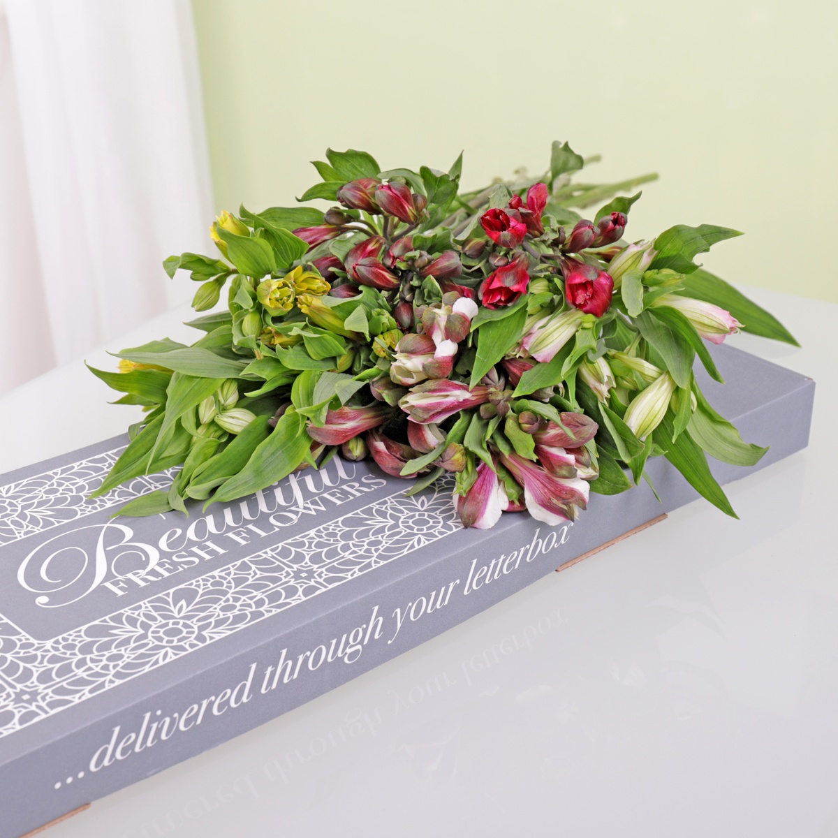 Flowers sales delivered letterbox