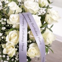 personalized White roses